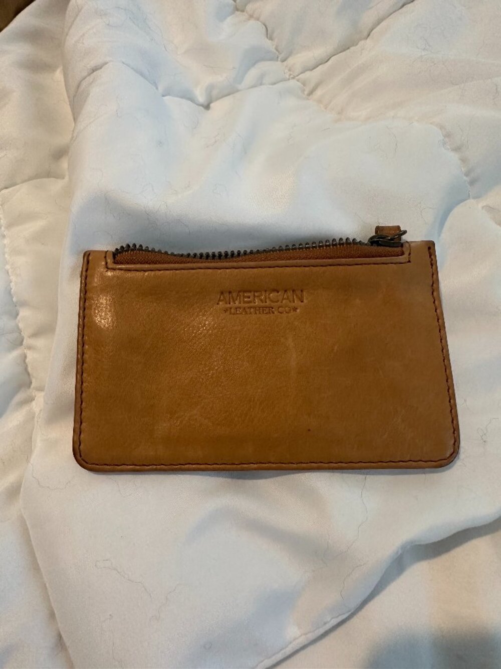 American Leather Light Tan Card Wallet